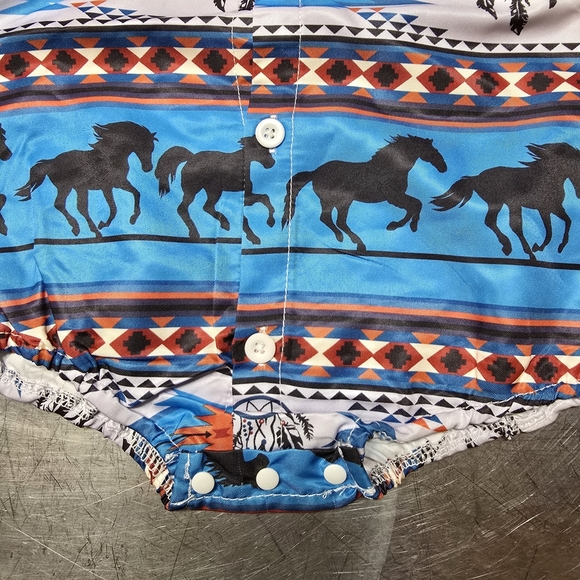 Source Unknown Blue and Black Button Down Shirt - Picture 3 of 3